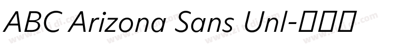 ABC Arizona Sans Unl字体转换